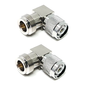 Adaptador de RF coaxial de ángulo recto (RA) de 90 grados, conector macho TNC a hembra tipo <span class=keywords><strong>N</strong></span>, para antena de radio GNSS GPS - Product Image 1