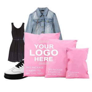 Sacs d'expédition autocollants personnalisés en plastique biodégradable et recyclable avec logo imprimé pour chaussures, chaussettes, vêtements, envois postaux, résistants - Product Image 4