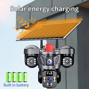 Caméra de surveillance solaire extérieure QD4S à triple objectif 4G avec stockage cloud WiFi, interphone vocal et suivi automatique - Product Image 5