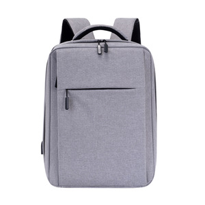 Minimalist Gray Business <b>Backpack</b> 15.6-inch Laptop Compartment Unisex Commuter Bag - Product Image 5