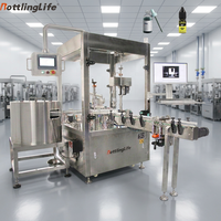 Machine de remplissage et de bouchage personnalisée pour flacons compte-gouttes d'huiles essentielles, machine de remplissage de liquides pour flacons compte-gouttes de 20 ml