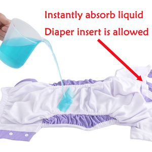 Inserts pour couches lavables pour adultes, à absorption élevée, anti-fuites, à clips latéraux, pour la <span class=keywords><strong>nuit</strong></span>, les personnes âgées, lavables et réutilisables - Product Image 5