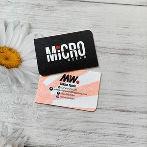 Bán buôn tùy chỉnh sang trọng thẻ kinh doanh vàng lá dập nổi logo trên bông màu đen thẻ giấy cao cấp kết cấu thẻ giấy - Product Image 6