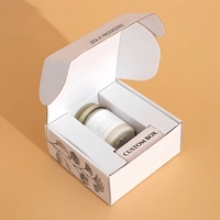 Boîte cosmétique en carton ondulé personnalisée, emballage pour coffrets cadeaux de parfums, boîte d'expédition en papier kraft pour soins de la peau, bougies parfumées