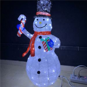 Venta de fábrica Escultura Personalizada Navidad Muñeco de nieve Led Street Motif Light - Product Image 4