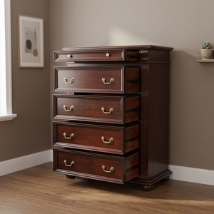 Luxury Classic StyDrawer Chest with Brass Handles for Home Furniture, Bedroom Hotel & Apartment - Product Image 3