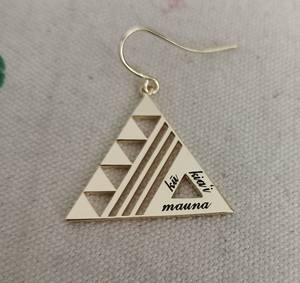 مخصص بالجملة مطلية بالذهب الأسود تاهيتي لؤلؤة هاواي/بولينيزيا مثلث أقراط قلادة طقم مجوهرات لفتاة أو نساء - Product Image 5