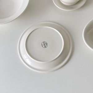 Dessertrestaurant Ins Koreaanse stijl Volledig romig wit servies/Smalle rand bord Platte schaal Ontbijtbord Dik - Product Image 5