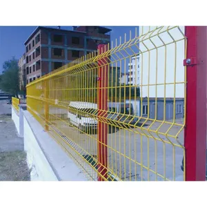 High Quality Waterproof Welded Wire Mesh Sports Farm Garden Security Fence 3D Bending Curved Galvanized Steel PVC Iron Gates