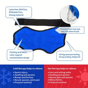 Bolsa de Gel Reutilizable Frío/Calor 2026 de Gran Venta para Pies y Tobillos, Envoltura Portátil Cómoda para Alivio del Dolor, Compresa de Hielo Segura - Product Image 2