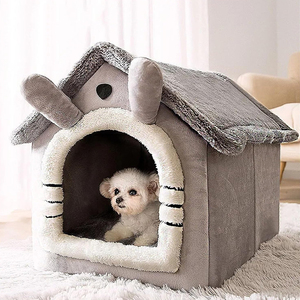 Großhandel Hot Selling Filz Höhlen bett Zelthaus Kleines Hunde bett Warmes weiches Filz Haustier bett Haus - Product Image 2