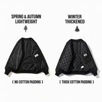Veste brodée ODM avec logo 3D, veste streetwear pour homme, pour marque, faible MOQ