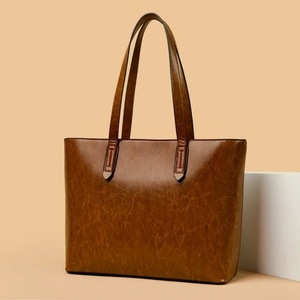 Classic Large Capacity Shoulder Tote Bag Fashion Woman's Leather Handbags Work Office Ladies Purse Shopper Big Casual - Product Image 5