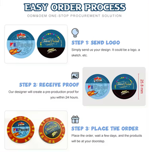 2025 High Quality Custom Logo Ceramic ABS <b>Clay</b> Poker Chips and Tray Wholesale Promotions for Gaming China - Product Image 4