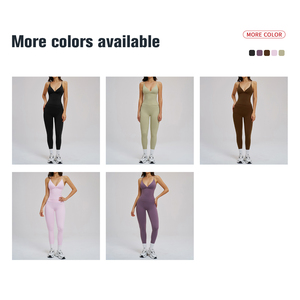 Ensemble <span class=keywords><strong>de</strong></span> sport et yoga personnalisé pour femme : Leggings respirants à motif uni et soutien-gorge <span class=keywords><strong>de</strong></span> sport pour l'entraînement en extérieur et la gym - Product Image 3