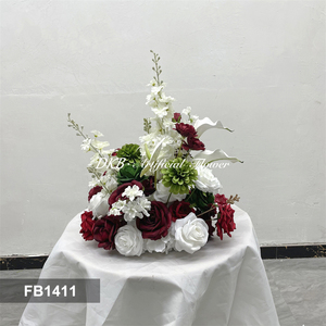 DKB Nouveaux Centres de Table Modernes en Soie Artificielle Vert et Blanc pour Décoration de Mariage (Vente en Gros) - Product Image 3