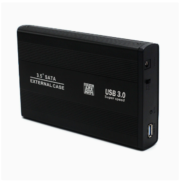 3.5-inch 3.0 Desktop External Hard Drive Enclosure, Aluminum Alloy 3.5-inch Serial Port SATA Enclosure