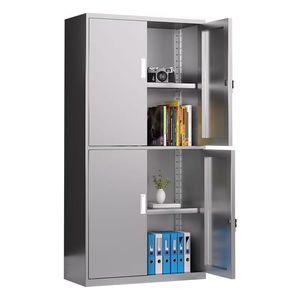 <b>Filing</b> Cabinet 5 Floors With Lock Key Lockable Mobile Office Document Storage <b>Drawer</b> Fireproof Glass Door JH-005 - Product Image 2