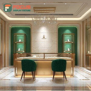 Minimalist Custom Jewelry Display Case Manufacturer Polished Surface Commercial Store Jewelry Cabinet - Product Image 5