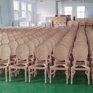 Оптовая продажа: Антикварный обеденный стул из натурального дерева, складной, для банкетов, со спинкой из ротанга в стиле Луи, для свадеб и мероприятий - Product Image 6