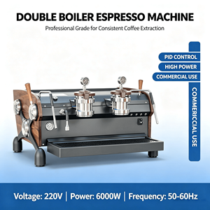 Máquina de Café Semiautomática Profesional de Doble Grupo con Bomba Rotativa de Grado Comercial y Doble Boquilla de Vapor para Cafeterías y Hoteles - Product Image 4