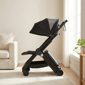 Cochecito de Bebé Plegable de Fábrica con Ruedas Giratorias de 360°, Aprobado para Cabina de Avión, Carrito Universal para Niños - Product Image 5