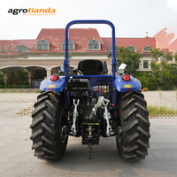 AGROTD Nuevo 75HP 4WD Tractor agrícola de 4 ruedas con remolque para la venta