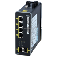 Conmutadores Ethernet industriales con 4 puertos PoE + de cobre FE y 2 conmutadores de red de enlaces ascendentes GE SFP a la red de 2 vías de acceso a la red