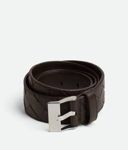 Cinturón Bottega BV para Hombre, Cinturón Formal de Negocios, Cinturón de Cuero Genuino Reversible con Hebilla Giratoria, Diseño Intreccio Tejido, Traje de Lujo Veneta - Product Image 5