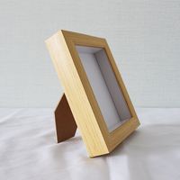 Petit cadre photo 4x6 5x7 6x8 pouces, design profond, en PS, blanc, noir, aspect bois naturel, pour table ou mur