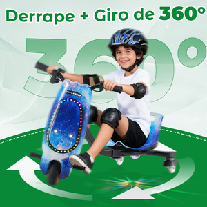 Triciclo Elettrico per Bambini 008B, Disponibile in Messico, per Età 3-8 Anni, con Funzione Drift e Rotazione a 360° °   Auto Elettrica Cavalcabile con Rotazione, Velocità Massima: 15 km/h - Product Image 4