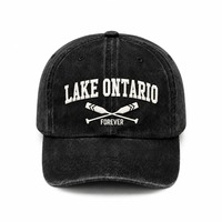 Casquettes de baseball personnalisées en coton lavé avec broderie 3D et patchs en caoutchouc sur mesure, plusieurs couleurs disponibles, vente en gros