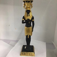 Figurine en résine Sculpture ancienne -- Statue en résine égyptienne vintage Néfertiti Statue de tête de reine égyptienne --