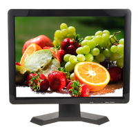 Moniteur LCD BNC 17 pouces, résolution 1280*1024, moniteur CCTV LED 17 pouces