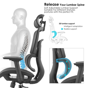 Silla de Oficina Giratoria de Malla Completa para el Hogar, Silla de Oficina para Invitados, Silla de Oficina para Gerentes - Product Image 5