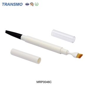 Emballage de stylo à sourcils double embout avec pinceau, contenant en plastique vide, tube de crayon à sourcils deux-en-un, bouchon à vis - Product Image 5