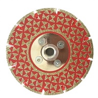 Disque de meulage diamanté blanc électroplaqué industriel 115mm/125mm OEM pour granit/marbre/pierre/béton, alésage 22.23, bride M14, 22mm