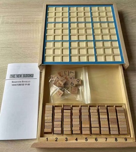 Rompecabezas de <span class=keywords><strong>Sudoku</strong></span> de Madera 4 en 1, de Fácil a Difícil, con Cajón, Juego de Mesa Educativo para Entrenar el Pensamiento Lógico - Product Image 5
