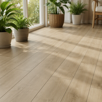 Plancher stratifié de couleur unie, mat, imperméable, fabriqué en Chine, avec installation par clic, pour l'Europe
