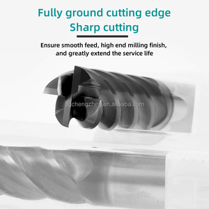 Xi măng cacbua cuối nhà máy hrc60 Vonfram cacbua cuối nhà máy CNC phay công cụ 2/4 sáo chế biến kim loại OEM là nóng Welcom - Product Image 2