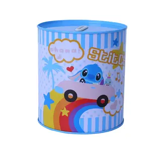 Coin Bank Customized Money Box Factory Supplier Gift Metal Round Tin Boxes