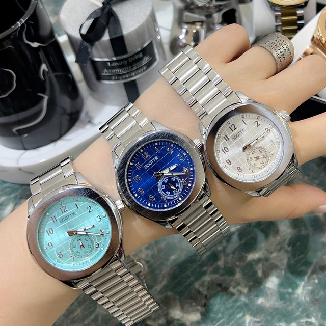 Scottie Custom logo Quartz Business Handwatch Minimalist Stainlesssteel Wrist Watch Classic for Men