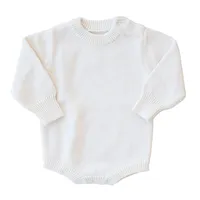 Combinaison unisexe Couverture pour bébé Pantalon barboteuse Pull en tricot de couleur unie Gamme complète de produits personnalisés