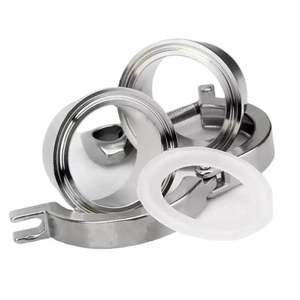 Ace Ss304 316 3A Sms Din Tc Tri Clamp Clover Hygienic Equal Stainless Steel Clamped Pipe Fitting Sanitary Tee - Product Image 4