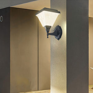 Applique murale solaire Led, imperméable conforme à la norme Ip65, éclairage d'extérieur, applique murale, idéal pour un jardin, 2 unités - Product Image 2