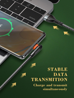 Câble de charge et de synchronisation LDNIO LS561 à 90 degrés, 24A, charge rapide, tressé, anti-pliage, pour téléphone