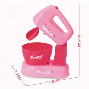 OEM Set de cuisine de simulation de jeu <span class=keywords><strong>Jouet</strong></span> Blender Réfrigérateur à micro-ondes Appareils ménagers en plastique Jouets pour filles Jeux de rôle pour enfants - Product Image 2