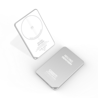Batterie externe magnétique L148B Snap-and-Charge ultra-mince 7,3 mm avec cordon, charge sans fil 15W, PD 20W, 5000mAh, indicateur LED, laser gratuit