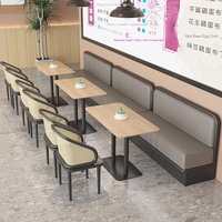 Meubles de restaurant commerciaux personnalisés en bois massif nordique, écologiques, durables, chaises, tables, banquettes, canapés, pour la restauration de boissons lactées et de desserts