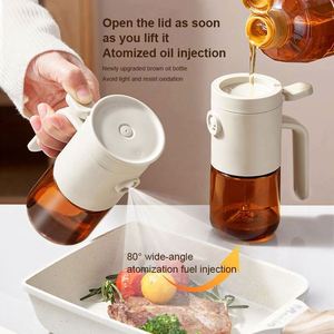 Nouvelle conception – Distributeur d'huile et de vinaigre 150 ml, bouteille marron en verre sodocalcique, anti-fuite, réutilisable, écologique, vaporisateur d'huile - Product Image 3